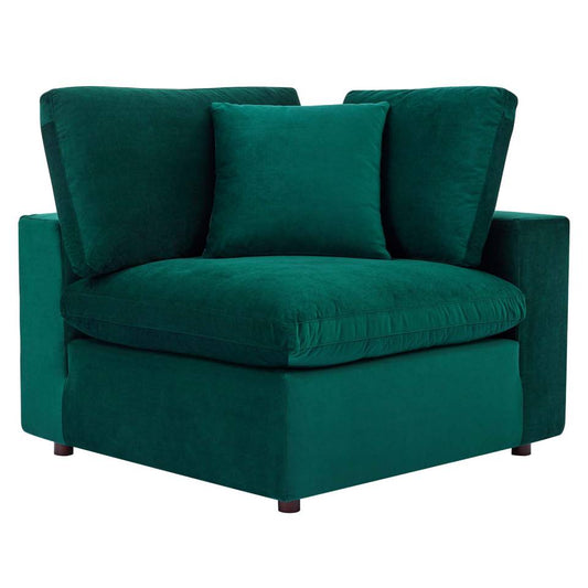 Modway Commix Down Filled Overstuffed Performance Velvet Corner Chair | Chairs & Recliners | 