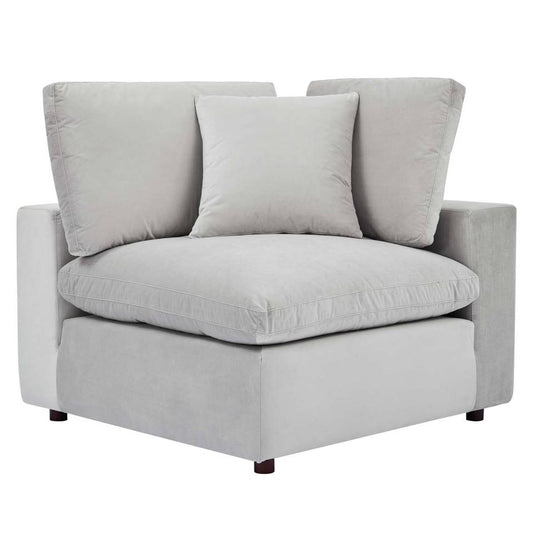 Modway Commix Down Filled Overstuffed Performance Velvet Corner Chair | Chairs & Recliners | 