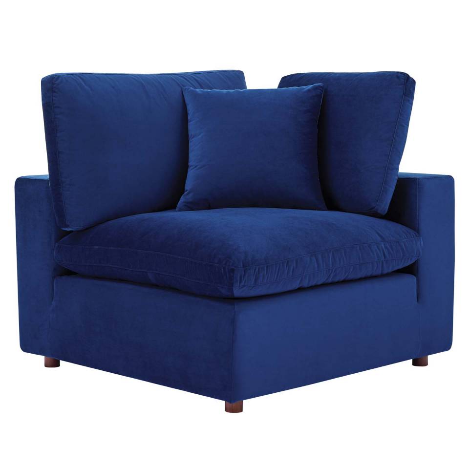 Modway Commix Down Filled Overstuffed Performance Velvet Corner Chair | Chairs & Recliners | 
