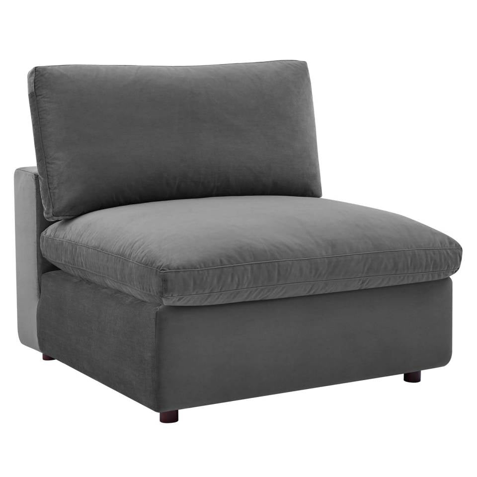 Modway Commix Down Filled Overstuffed Performance Velvet Armless Chair | Chairs & Recliners | 