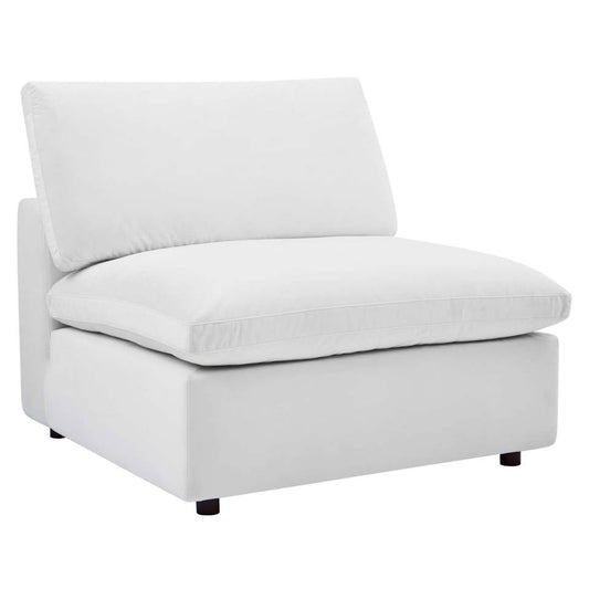 Modway Commix Down Filled Overstuffed Performance Velvet Armless Chair | Chairs & Recliners | 