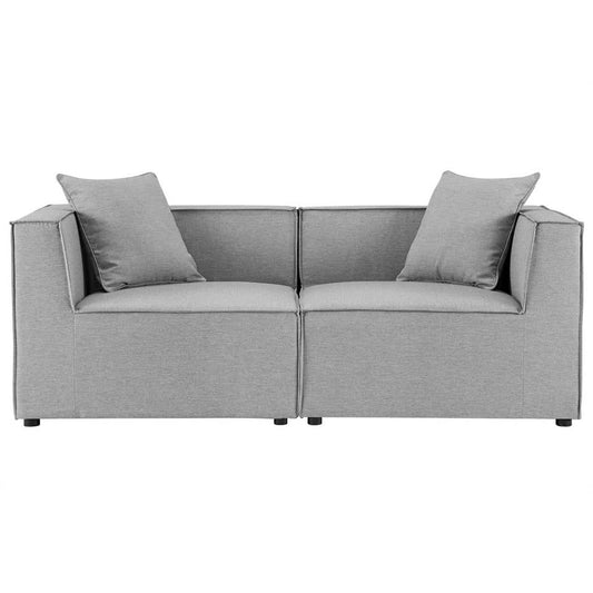 Modway Saybrook Outdoor Patio Upholstered 2-Piece Sectional Sofa Loveseat | Outdoor Sofas, Loveseats & Sectionals | Modishstore