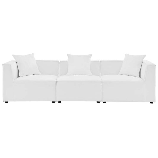 Modway Saybrook Outdoor Patio Upholstered 3-Piece Sectional Sofa | Outdoor Patio Daybed | Modishstore-3