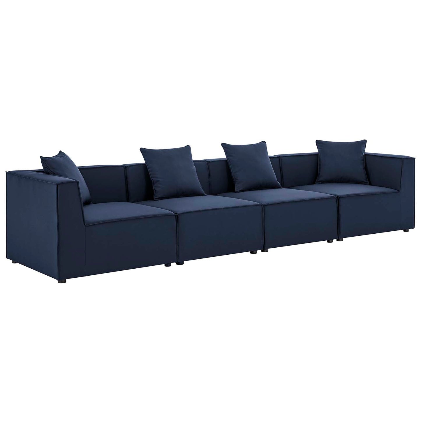 Modway Saybrook Outdoor Patio Upholstered 4-Piece Sectional Sofa | Outdoor Sofas, Loveseats & Sectionals | Modishstore-2