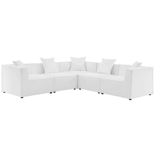 Saybrook Outdoor Patio Upholstered 5-Piece Sectional Sofa By Modway | Outdoor Patio | Modishstore-3