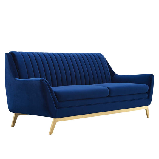 Winsome Channel Tufted Performance Velvet Sofa By Modway | Sofas | Modishstore-8