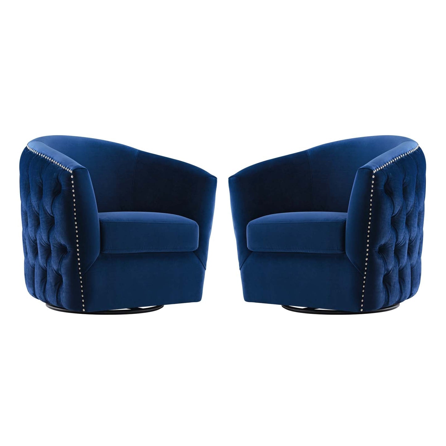 Rogue Armchair Performance Velvet Set of 2 By Modway - EEI-4425 | Armchairs | Modishstore