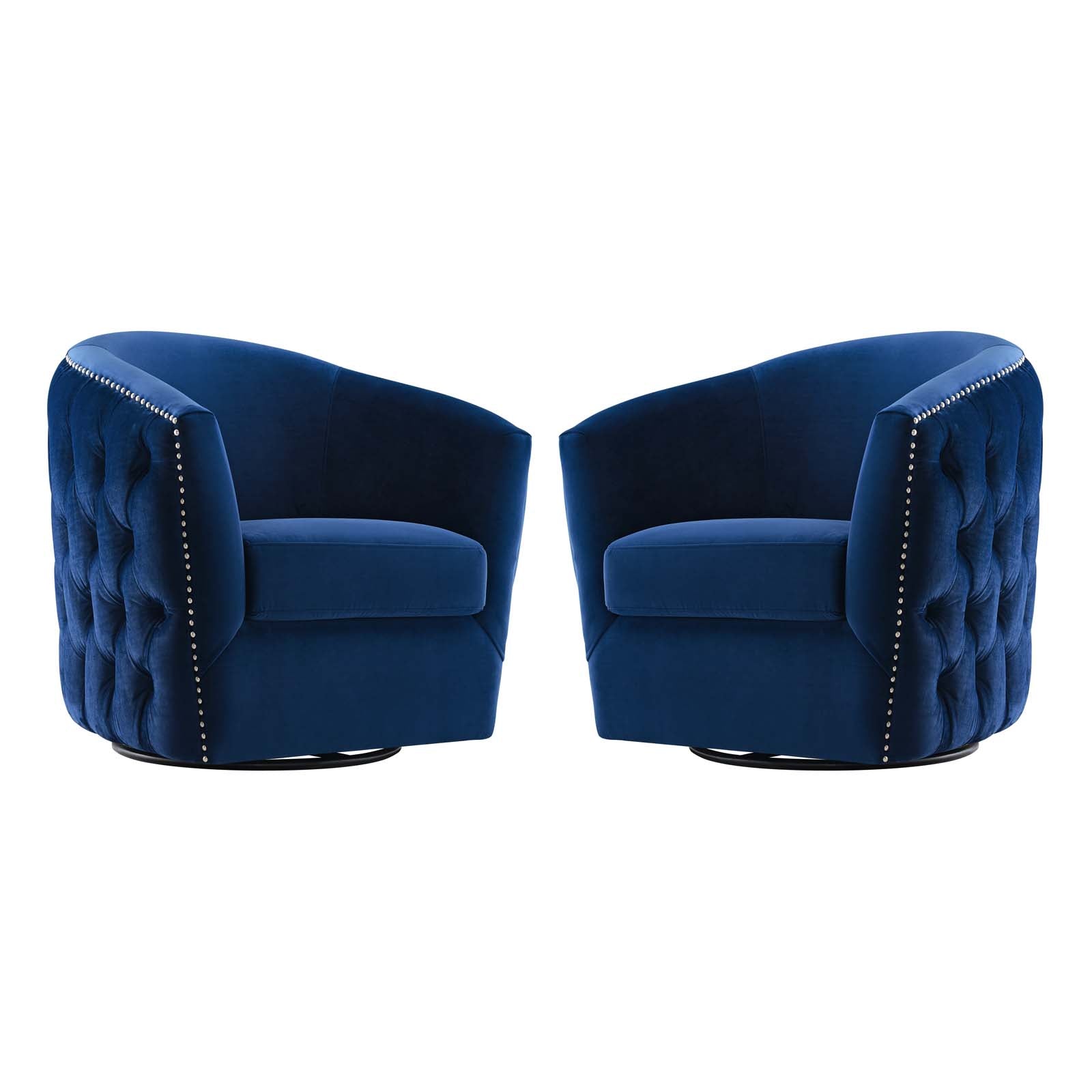 Rogue Armchair Performance Velvet Set of 2 By Modway - EEI-4425 | Armchairs | Modishstore