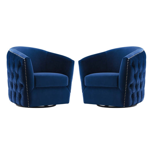 Rogue Armchair Performance Velvet Set of 2 By Modway - EEI-4425 | Armchairs | Modishstore