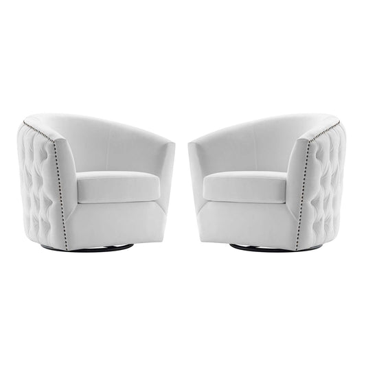 Rogue Armchair Performance Velvet Set of 2 By Modway - EEI-4425 | Armchairs | Modishstore - 2