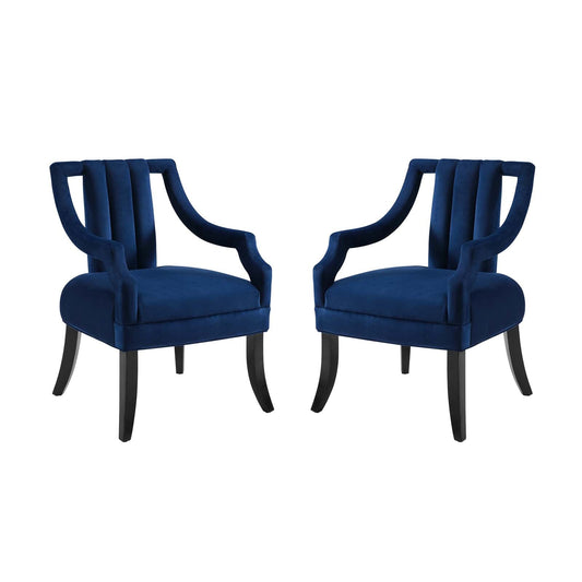Harken Accent Chair Performance Velvet Set of 2 By Modway - EEI-4429 | Sofa Set