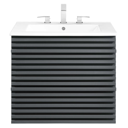 Modway Render 24" Wall-Mount Bathroom Vanity | Bathroom Accessories | Modishstore-3