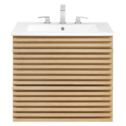 Modway Render 24" Wall-Mount Bathroom Vanity | Bathroom Accessories | Modishstore-4