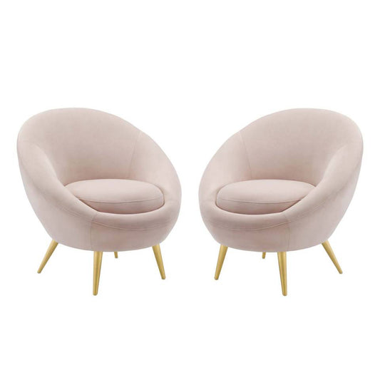 Modway Circuit Accent Chair Performance Velvet Set of 2 | Accent Chairs | 