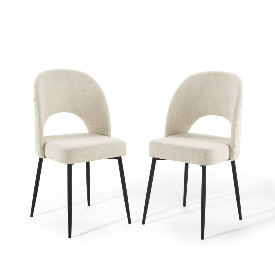 Modway Rouse Dining Side Chair Upholstered Fabric Set of 2 | Side Chairs | Modishstore
