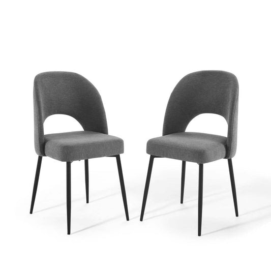 Modway Rouse Dining Side Chair Upholstered Fabric Set of 2 | Side Chairs | Modishstore-2