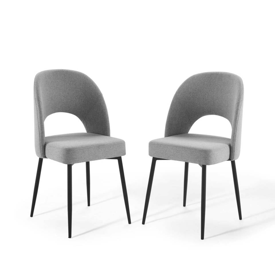 Modway Rouse Dining Side Chair Upholstered Fabric Set of 2 | Side Chairs | Modishstore-3