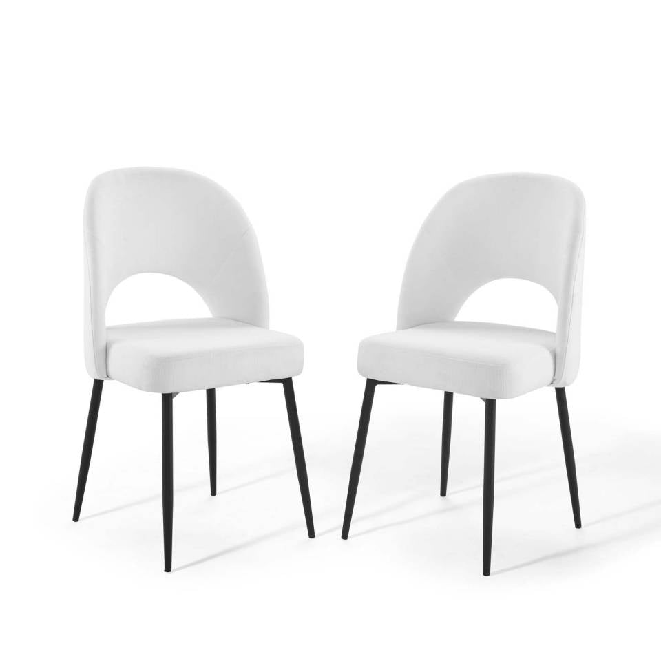 Modway Rouse Dining Side Chair Upholstered Fabric Set of 2 | Side Chairs | Modishstore-4