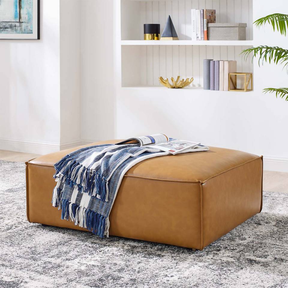Modway Restore Vegan Leather Ottoman | Ottomans | Modishstore