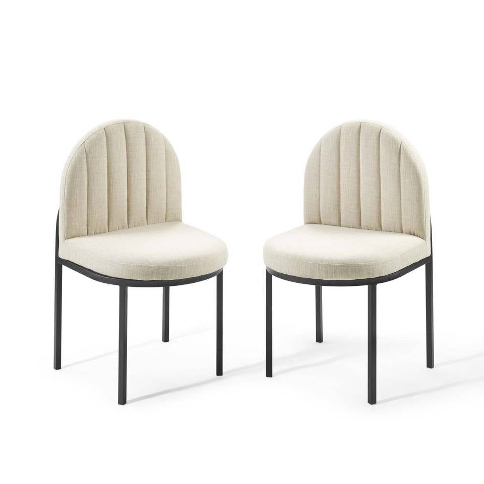 Modway Isla Dining Side Chair Upholstered Fabric Set of 2 | Side Chairs