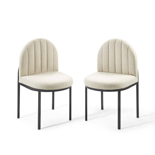 Modway Isla Dining Side Chair Upholstered Fabric Set of 2 | Side Chairs
