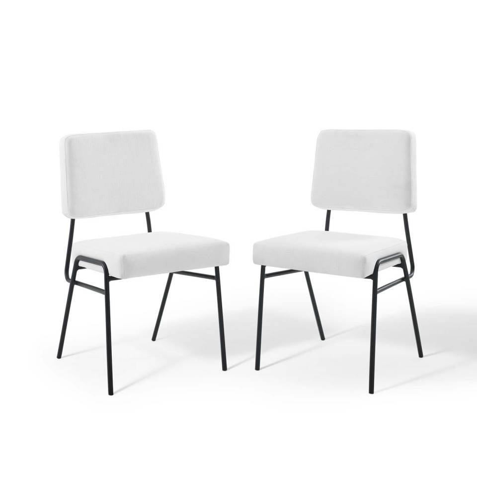 Modway Craft Dining Side Chair Upholstered Fabric Set of 2 | Side Chairs | 