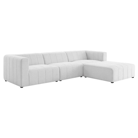 Modway Bartlett Upholstered Fabric Upholstered Fabric 4-Piece Sectional Sofa | Sofas