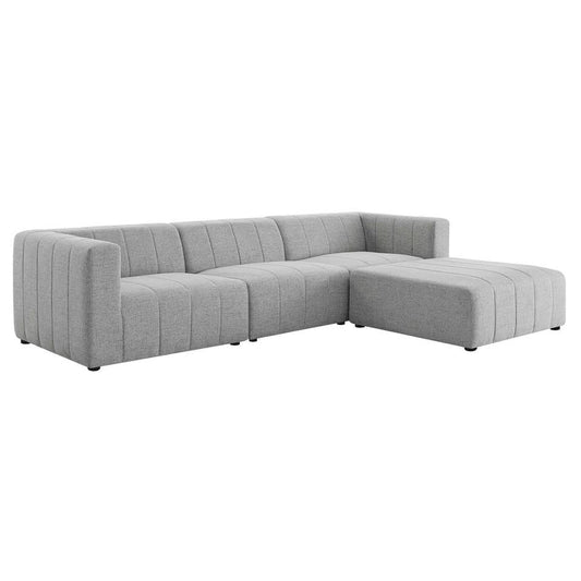 Modway Bartlett Upholstered Fabric Upholstered Fabric 4-Piece Sectional Sofa | Sofas | 