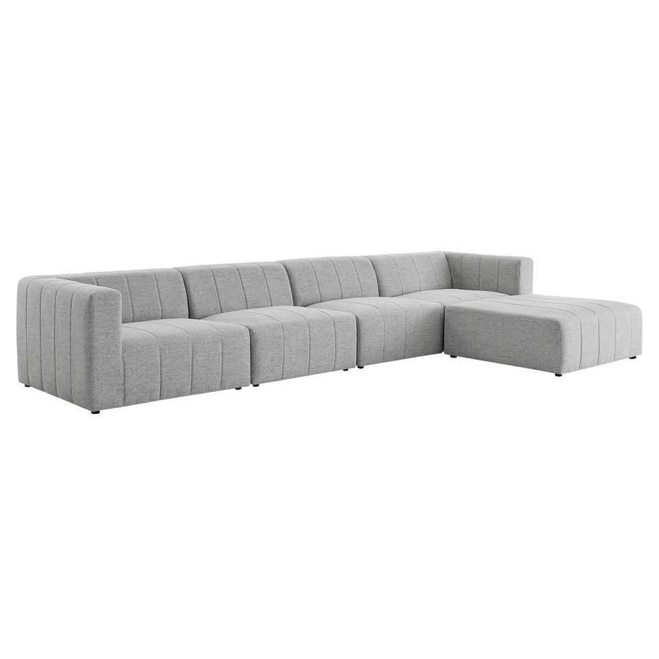 Modway Bartlett Upholstered Fabric Upholstered Fabric 5-Piece Sectional Sofa | Sofas | 