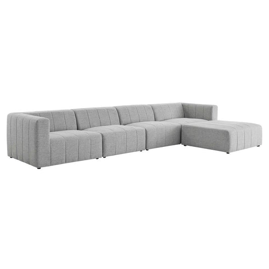 Modway Bartlett Upholstered Fabric Upholstered Fabric 5-Piece Sectional Sofa | Sofas | 