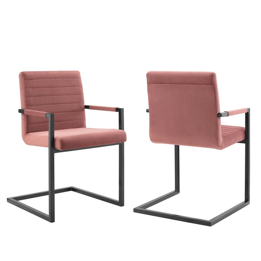 Savoy Performance Velvet Dining Chairs - Set of 2 By Modway | Dining Chairs | Modishstore-2