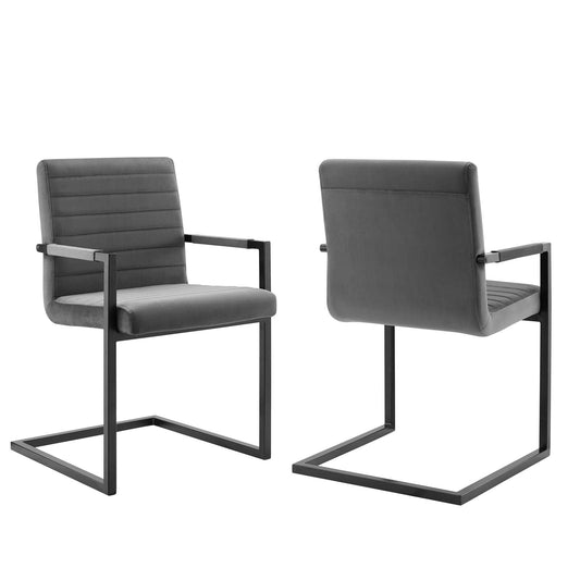 Savoy Performance Velvet Dining Chairs - Set of 2 By Modway | Dining Chairs | Modishstore-3