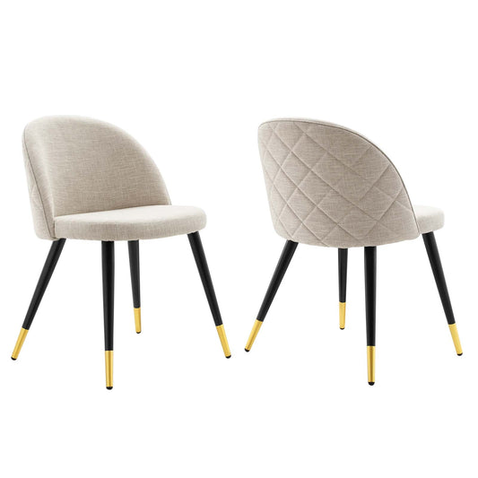 Cordial Upholstered Fabric Dining Chairs - Set of 2 By Modway | Dining Chairs | 