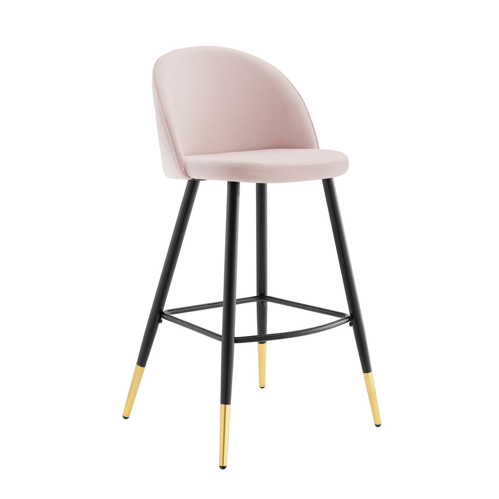 Cordial Performance Velvet Bar Stools - Set of 2 By Modway | Bar stool | 