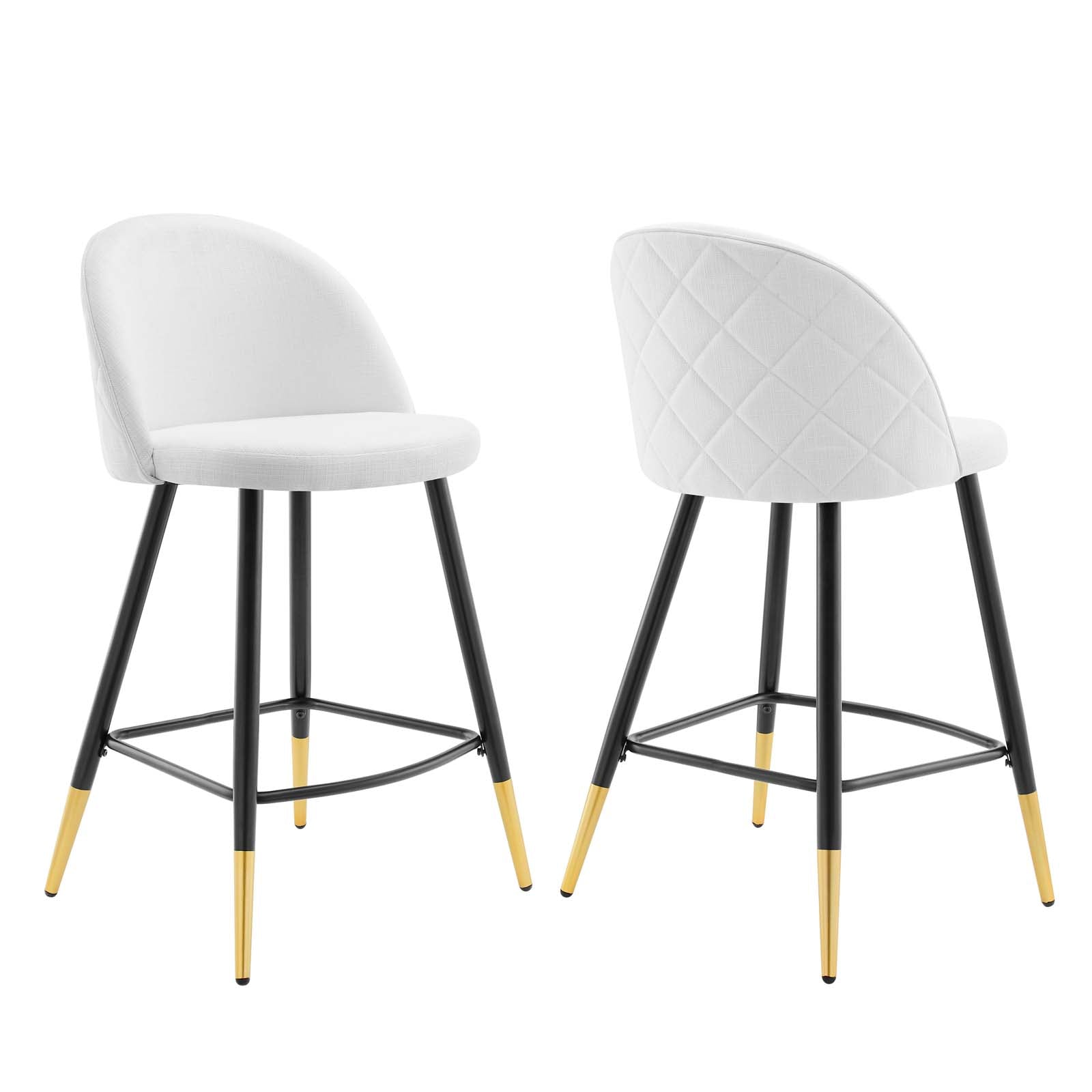 Modway Cordial Fabric Counter Stools - Set of 2 | Counter Stools | 