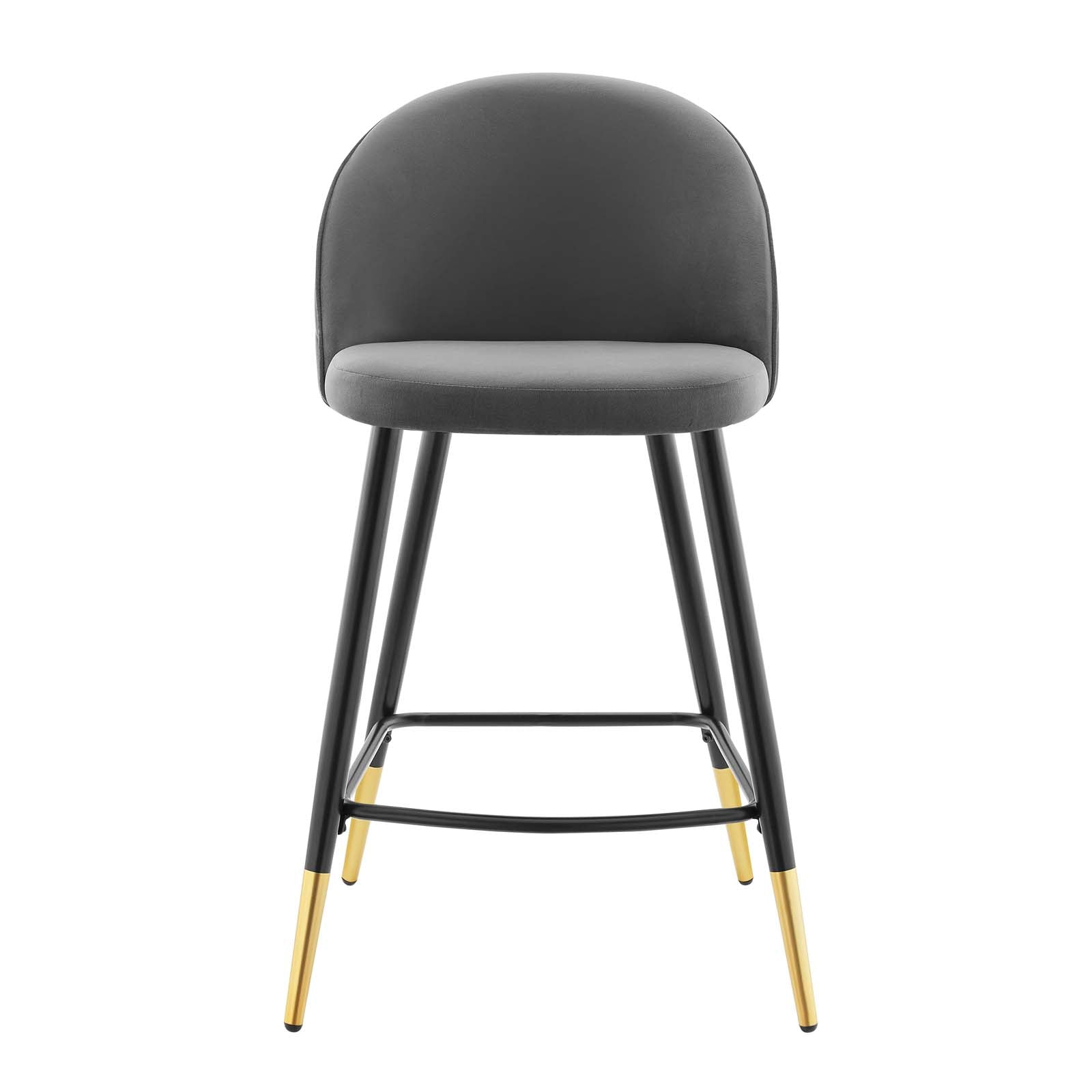 Modway Cordial Performance Velvet Counter Stools - Set of 2 | Bar Stools | 