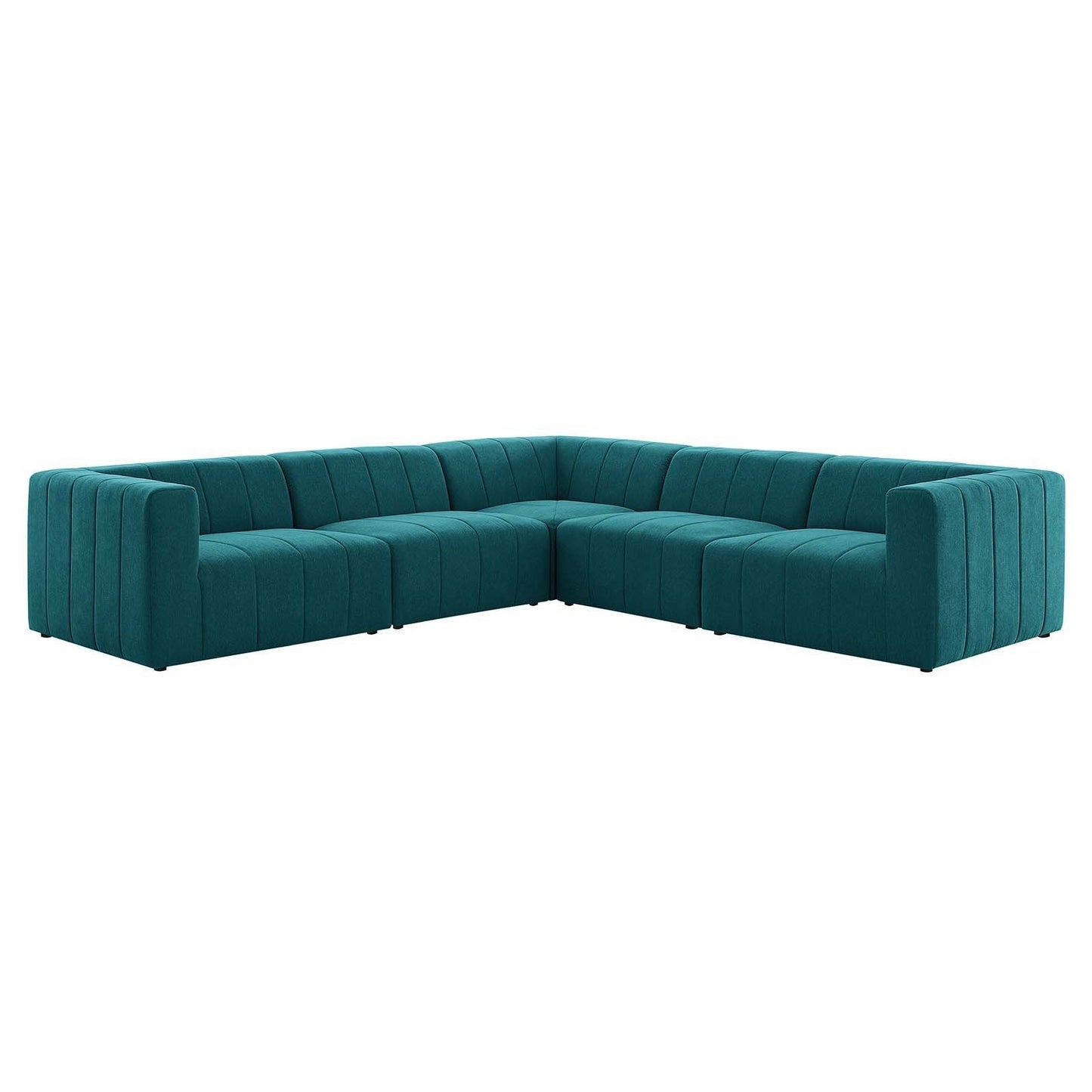 Bartlett Upholstered Fabric 5-Piece Sectional Sofa By Modway | Sofas | 