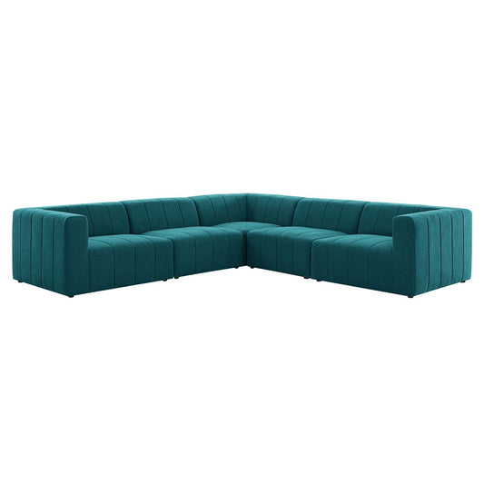 Bartlett Upholstered Fabric 5-Piece Sectional Sofa By Modway | Sofas | 