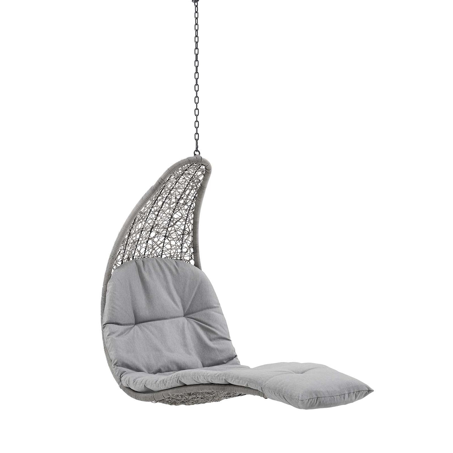 Landscape Outdoor Patio Hanging Chaise Lounge Outdoor Patio Swing Chair By Modway | Outdoor Porch Swings | 