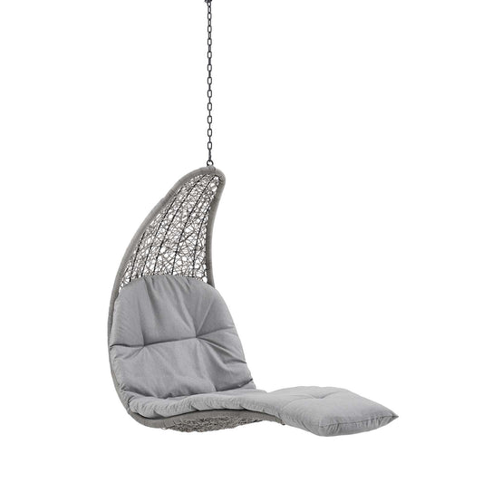 Landscape Outdoor Patio Hanging Chaise Lounge Outdoor Patio Swing Chair By Modway | Outdoor Porch Swings | 