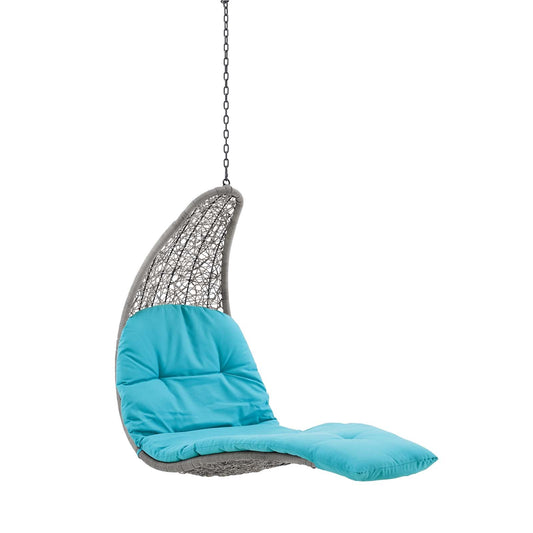 Landscape Outdoor Patio Hanging Chaise Lounge Outdoor Patio Swing Chair By Modway | Outdoor Porch Swings | 
