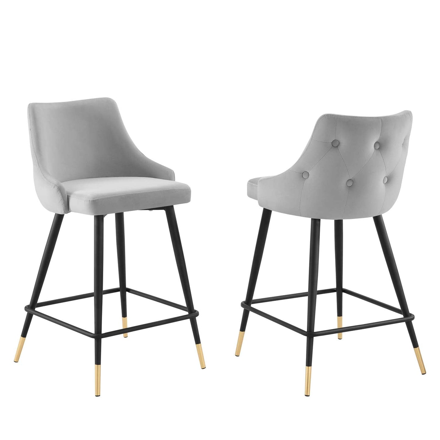 Adorn Performance Velvet Counter Stool Set of 2 By Modway - EEI-4594 | Counter Stools