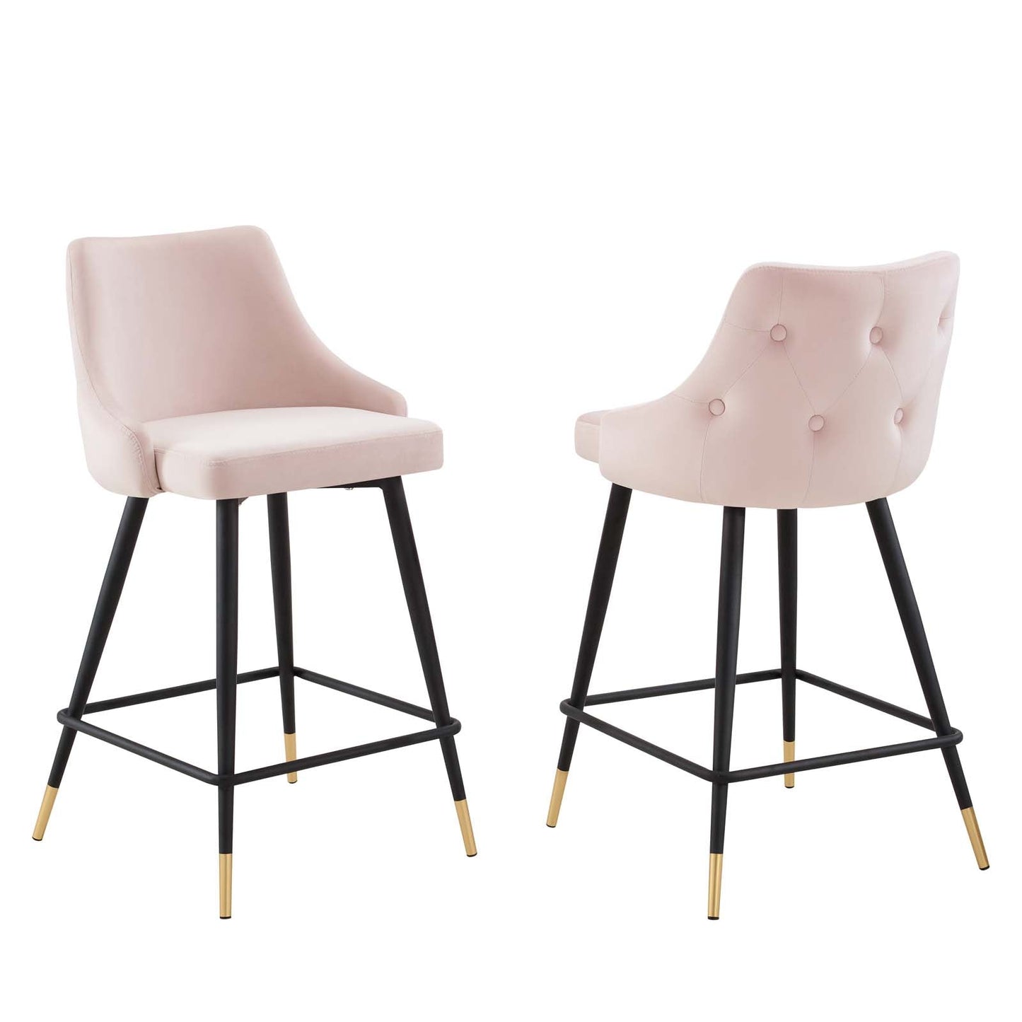 Adorn Performance Velvet Counter Stool Set of 2 By Modway - EEI-4594 | Counter Stools - 3