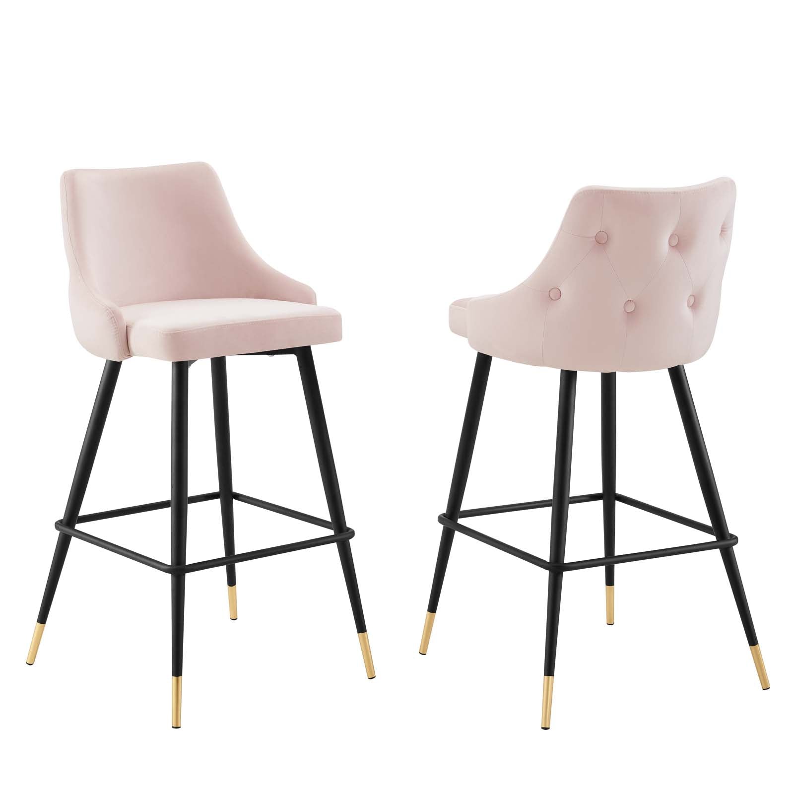 Adorn Performance Velvet Bar Stool Set of 2 By Modway - EEI-4595 | Bar Stools - 3