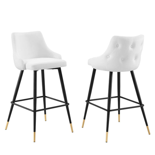 Adorn Performance Velvet Bar Stool Set of 2 By Modway - EEI-4595 | Bar Stools - 4