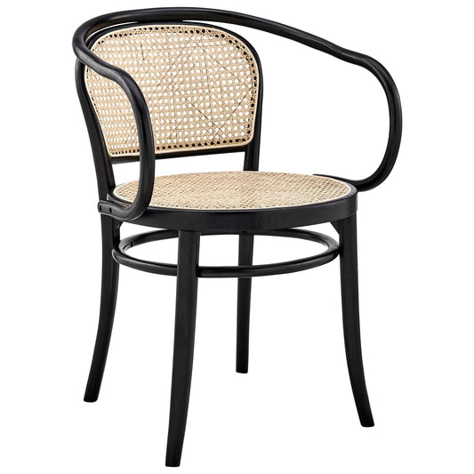 Oliana Wood Dining Armchair By Modway - EEI-4647-BLK | Dining Chairs |  Modishstore
