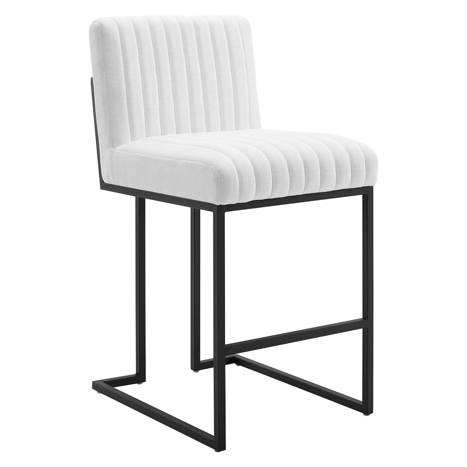 Indulge Channel Tufted Fabric Counter Stool By Modway | Bar Stools | 