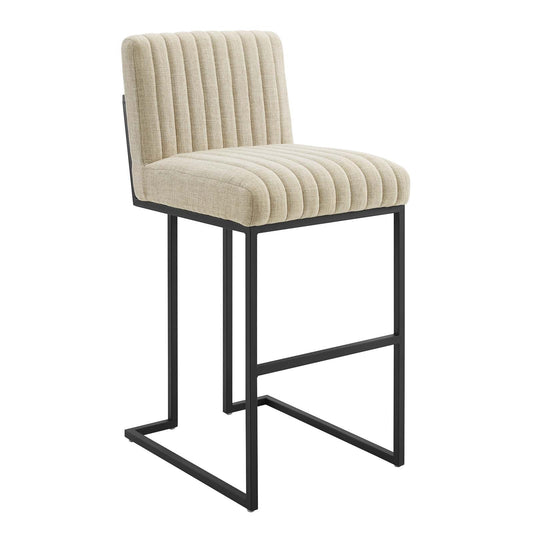 Indulge Channel Tufted Fabric Bar Stool By Modway | Bar Stools