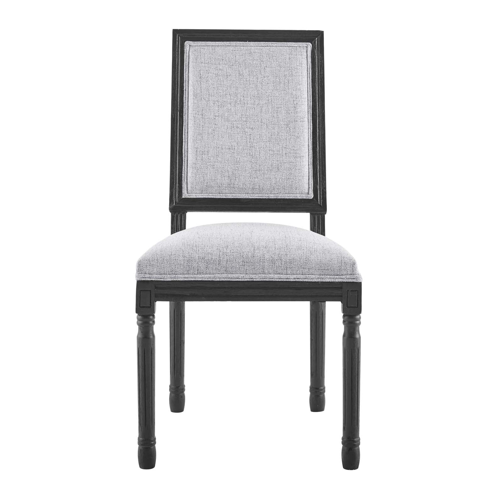 Modway Court French Vintage Upholstered Fabric Dining Side Chair | Dining Chairs | 