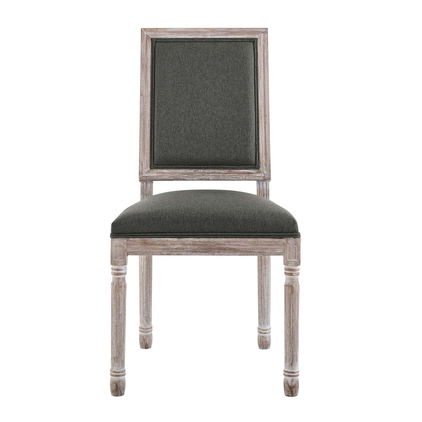 Modway Court French Vintage Upholstered Fabric Dining Side Chair | Dining Chairs | 
